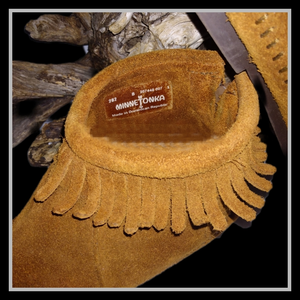 Minnetonka Suede Fringed Short Boot - Picture 3 of 9